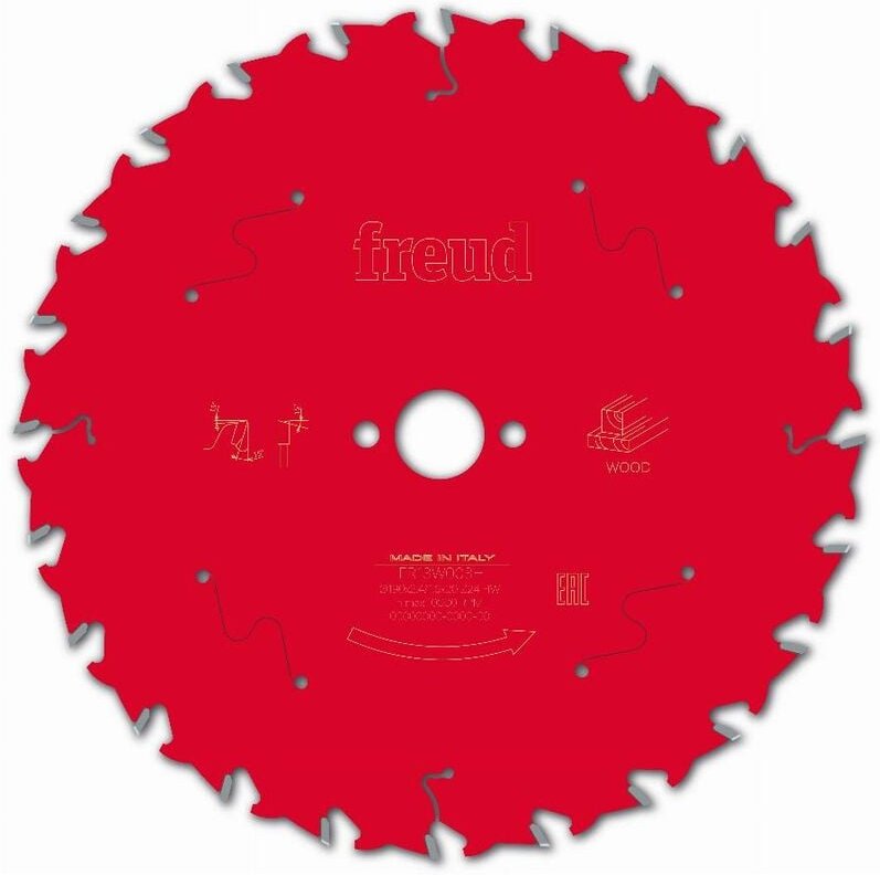 Sägeblatt für Handkreissäge Freud 190 2,4/1,6 AL20 Z24 ba 15° - F03FS09714 -FR13W003H