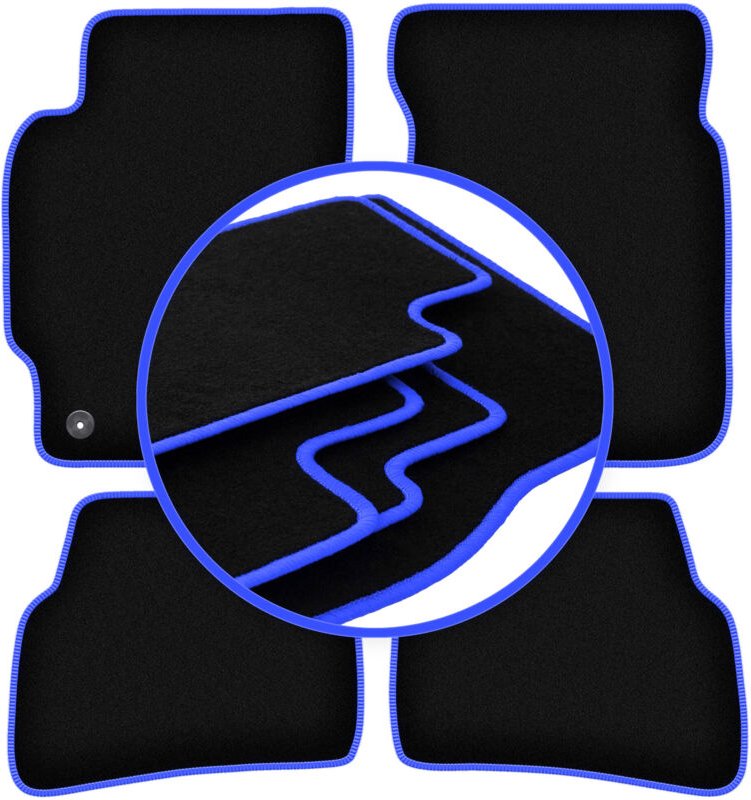 CARLUX-BLUE Autofußmatten für: Mazda 626 V GF Kombi, Liftback, Limousine (1997-2002)