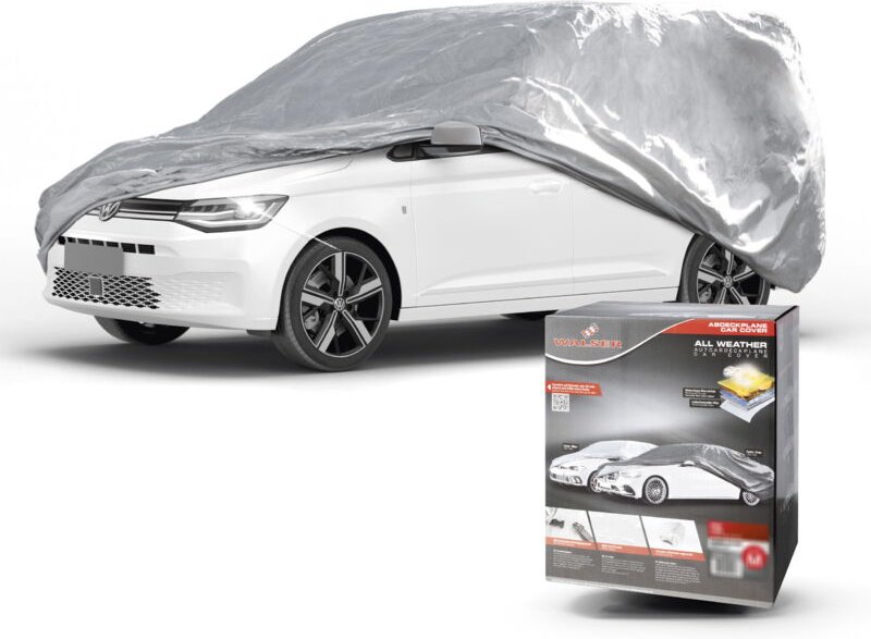 Thumbnail - Walser - Abdeckplane Auto All Weather Basic, Transporter Abdeckung silber, Bus Autoplane Größe m