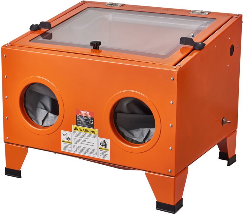 Vevor - 25-Gallonen-Sandstrahlkabine, 40–120 psi tragbare Tisch-Sandstrahlkabine, robuster Sandstrahler aus Stahl mit St...