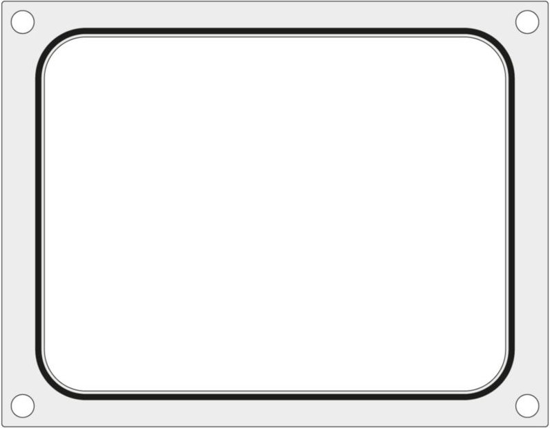 Thumbnail - Matrizenform für Hendi-Verschließmaschine für Schalenbehälter ohne Unterteilung 227x178 mm - Hendi 805572