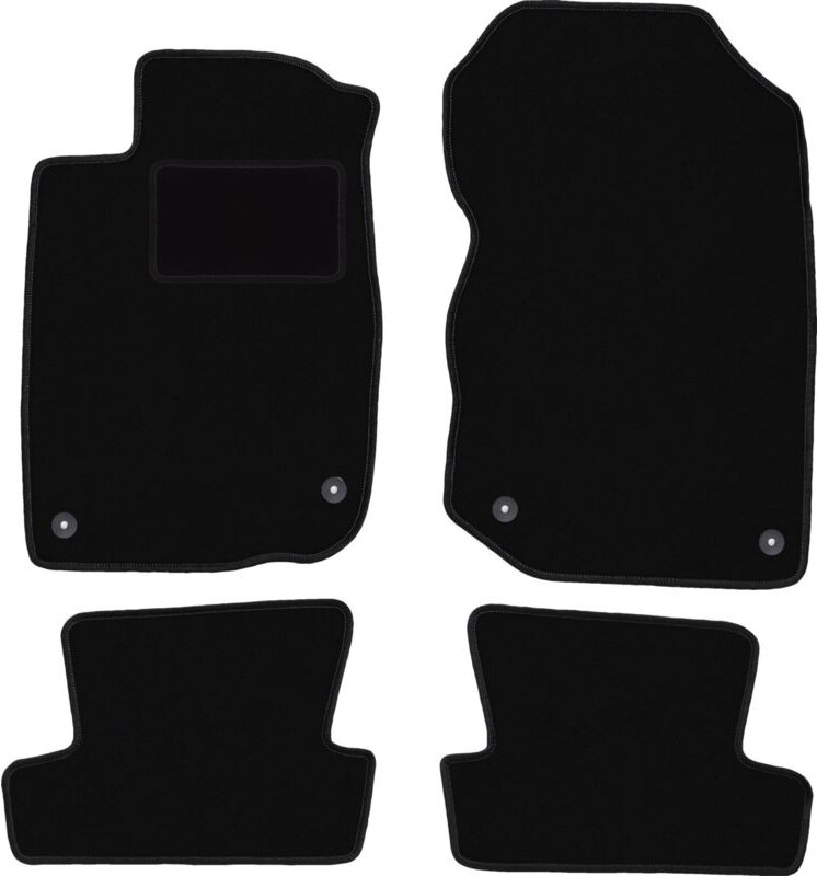 Schwarze Velours-Fußmatten für: Honda CR-Z Coupé (2010-2016)