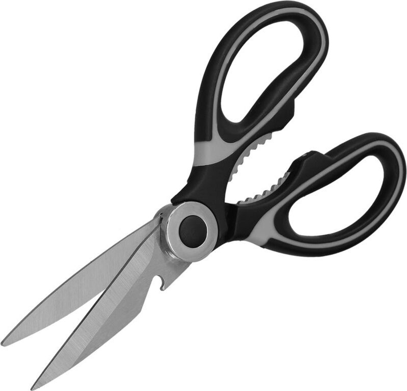 Oryx - Tijera Cocina Hojas de Acero Inoxidable, Mangos Ergonomicos en tpr Con Funda Protectora