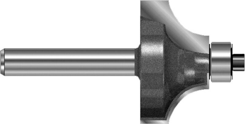 Projahn Viertelstabfräser mit Kugellager D 38,1 mm, L 51 mm, L2 19 mm