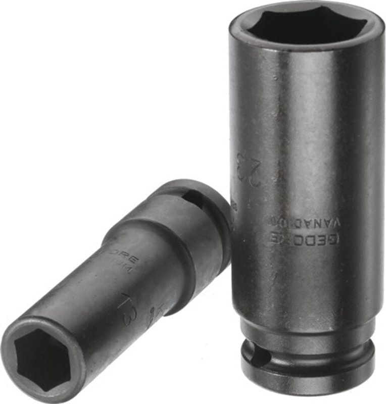 Kraftsteckschlüssel lang k 19 l DIN3121 1/2'vierkant 18 mm sechskant - Gedore