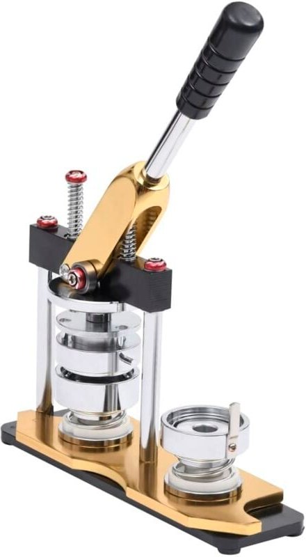 Buttonmaschine mit Kreisschneider Drehstanze 37 mm - Vidaxl