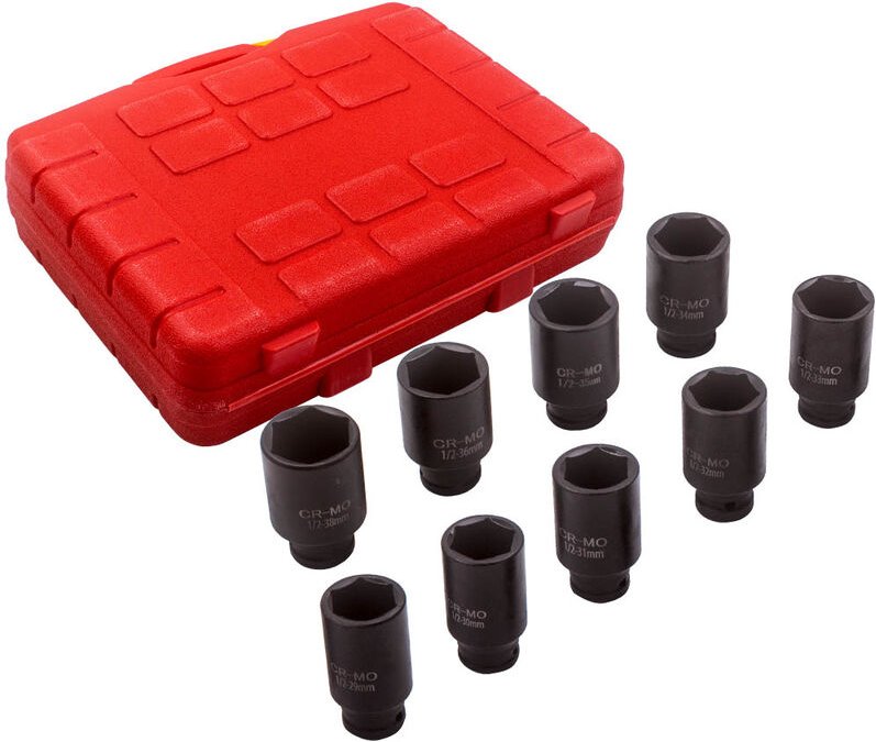 Kraft-Einsatz Schlagschrauber Nuss Schlagnuss Sechskant Stecknuss 29 bis 38 mmKraft-Einsatz Schlagschrauber Nuss Schlagn...