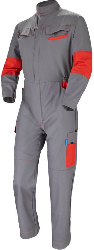 Kombination 1 Reißverschluss Facity Grau Konvoi/Rot L - DE(48-50)