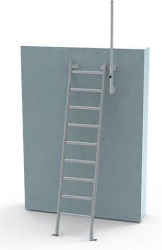 Schachtleiter - Steighöhe 0.73 à 1.00m - Ohne Einstiegshilfe - EC-PUITS-INC-100-R