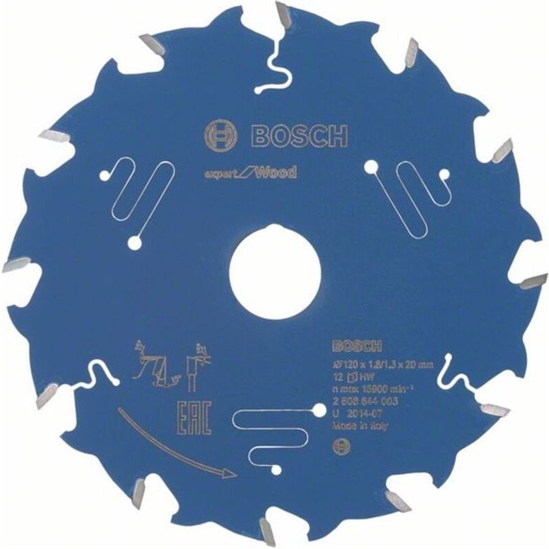 Kreissägeblatt Expert for Wood, 120 x 20 x 1,8 mm, 12 - Bosch