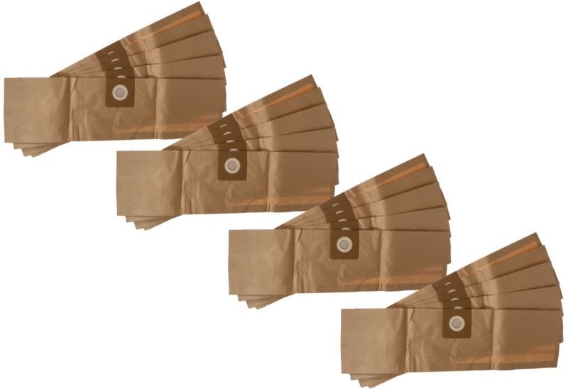 20x Staubbeutel Ersatz für Kärcher 6.906-104.0 für Staubsauger - 12cm x 6cm braun - Vhbw