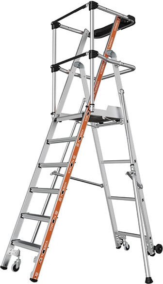 Tubesca Comabi - Stehleiter 6 Stufen - Maximale Arbeitshöhel 3,40m - 2274116