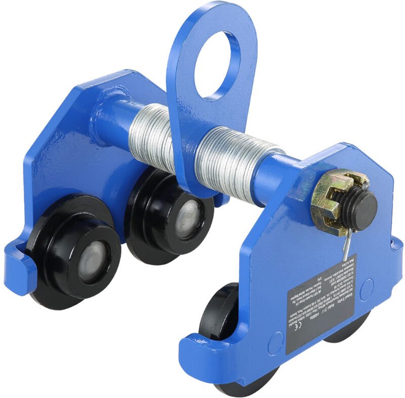 Handkarre, Tragkraft 4400 lbs/2 Tonnen, Schubträgerkarre mit Doppelrädern, einstellbar für I-Trägerflanschbreite 2,5 bis...