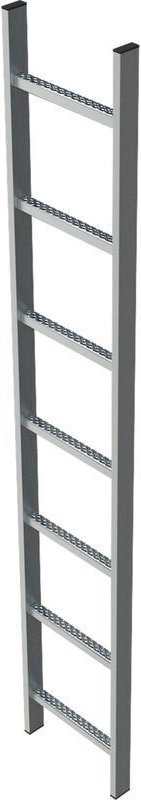 Zarges Schachtleiter 400mm lichte Breite 9 Sprossen Stahl verzinkt