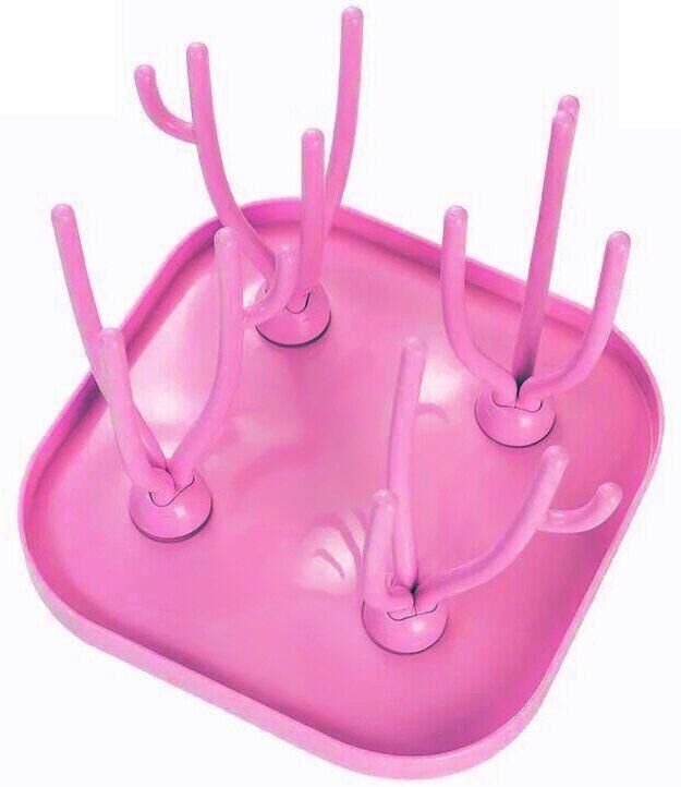 Waschestander fur babyflaschen - rosa