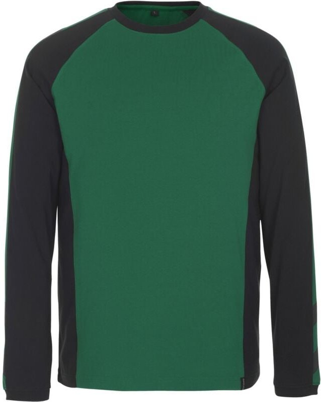 T-Shirt bielefeld unique langarm 50568 4XL grün/schwarz - Mascot