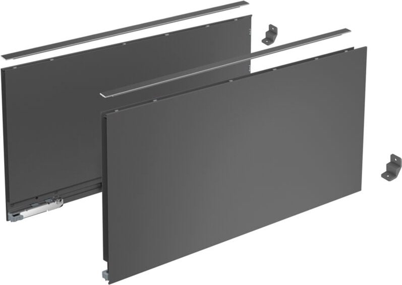 AvanTech You Schubkasten Set Schubkasten Set Höhe 251 - Schubkastensystem Nennlänge 650mm, Stahl anthrazit - Hettich