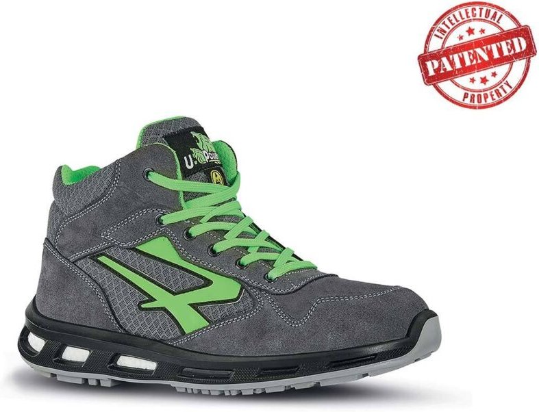 Hochsichere Sicherheitsschuhe RAMAS ESD S1P SRC - Grau/Grün 44