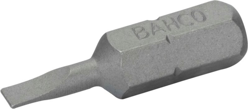 1/4 Standard Schraubendreher Bits für Schlitzschrauben 0,6 mm x 4,5 mm x 25 mm -5 Stk./Kunststoffbox - Bahco