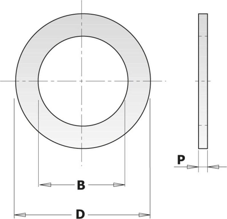 299.214.00 Reduzierring für Klingenbohrung 25,4-20x1,4mm