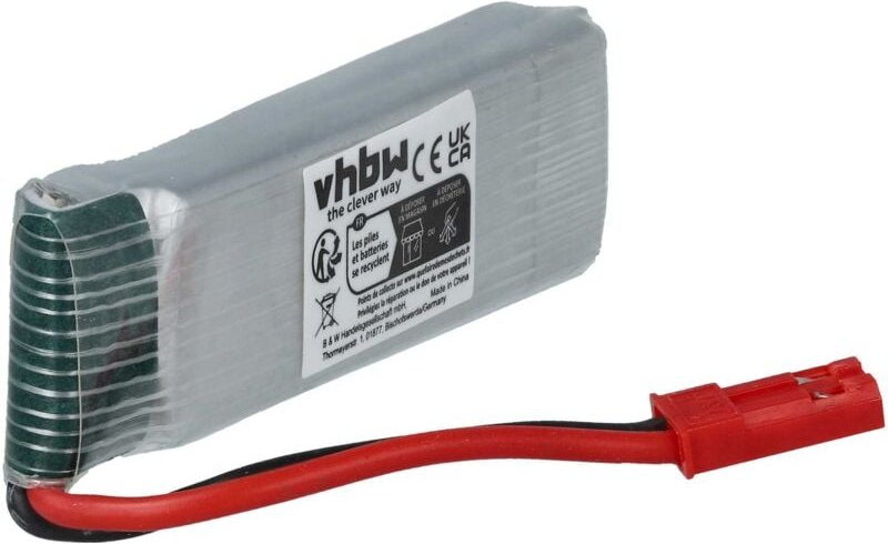 vhbw Akku kompatibel mit UDI U818A Quadrocopter Drohne Multicopter Quadrocopter (500 mAh, 3,7 V, Li-Ion)