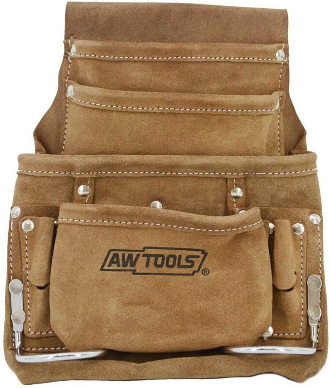 Awtools 10-Fach-Werkzeugtasche Aus Leder