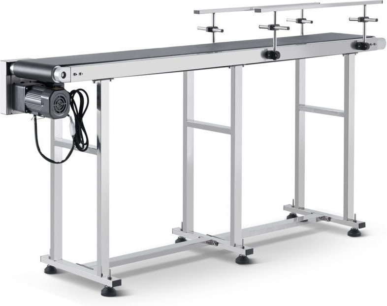 Vevor Bandförderer, 1803,4 x 198,1 mm Fördertisch, Edelstahl-Motorbandförderer für Tintenstrahl-Codierungsanwendungen, a...