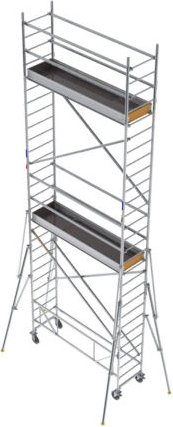 Geruest Experten - Rollgerüst 1 Bühne - Max. Arbeitshöhe 4.30m - ECS220T