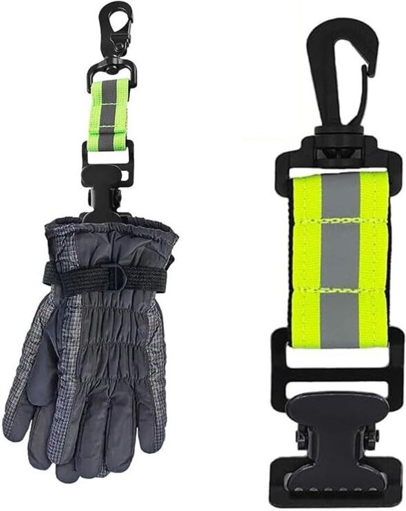 Bluedeer - Feuerwehr Handschuhhalter, Reflektierende Streifen Handschuh Clip mit Metallspange Handschuh Halterung Gürtel...