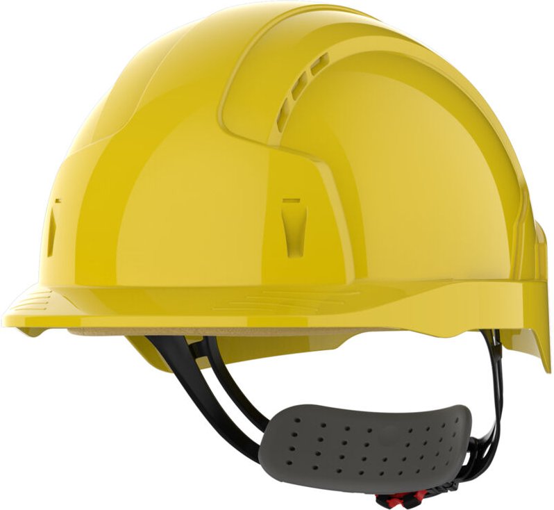 Sicherheitshelm mit Rutschfestem Riemen, nicht belüftet, EVOLite Gelb