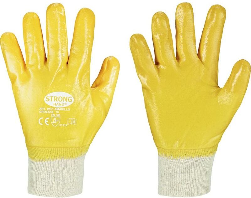 Hand Handschuh amarillo, Gr. 9 12 Stk - Strong