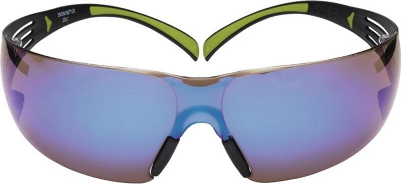 Schutzbrille SecureFit-SF400 en 166, en 172 Bügel schwarz grün, Scheiben blau Polycarbonat - 3M