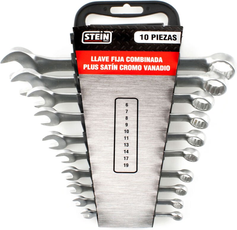 Stein cr-v Satin Ring-Maulschlüsselsatz DIN-3113A 8-teilig