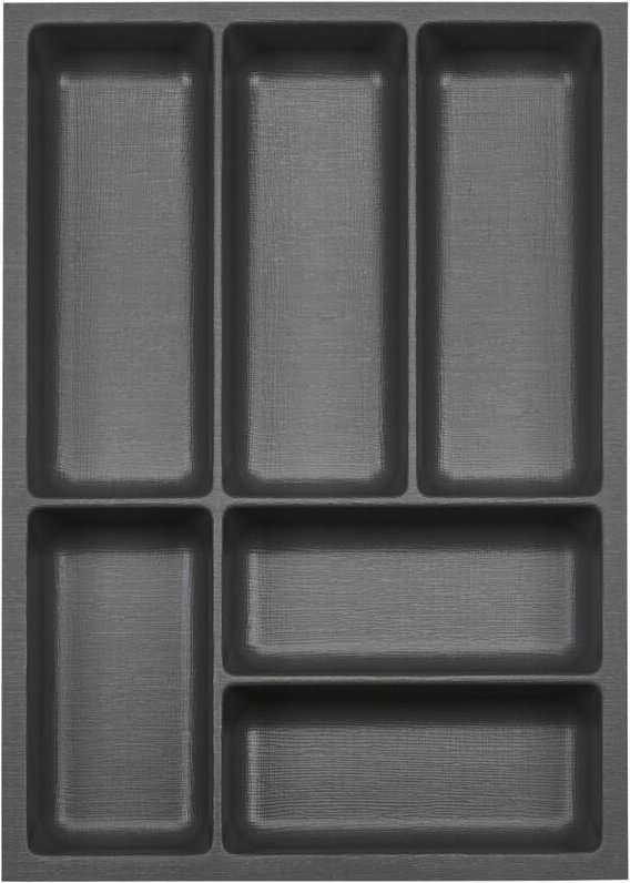 Thumbnail - ORGA-BOX 3 Besteckeinsätze Tiefe 473 mm anthrazit Schubladeneinsätze Breite 341 mm für Schubladen 450 mm