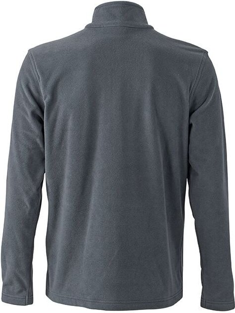 James&nicholson - jn Mens Basic Fleece Jacket JN766 100%PES, carbon, Größe 2XL