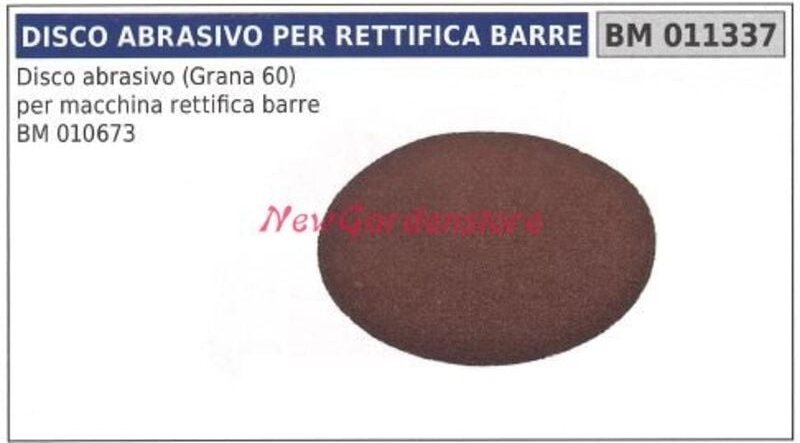 Schleifscheibe für Stangenschleifmaschine BM 010673 NEW GARDEN STORE 011337