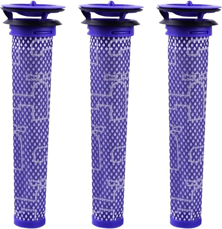 Filter für Staubsauger Dyson V8 V7 V6 DC62, Filtermischung aus Standardmaterialien, Blau, 3 Stück