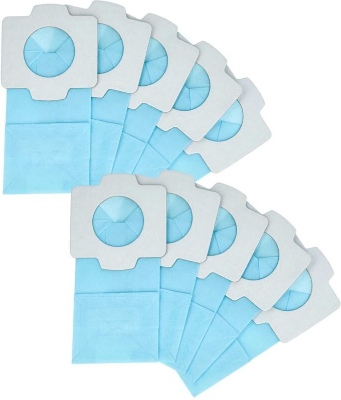 10x Staubsaugerbeutel Ersatz für Makita 194565-3, 194566-1, A-48511 für Staubsauger - Papier, 11,85cm x 6cm Hellblau - V...