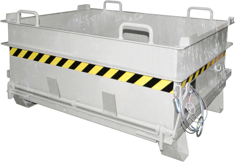 Bauer Baustoffcontainer BC 500 (Steinklammer-Entriegelung), feuerverzinkt