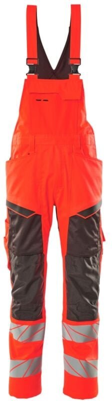 Mascot - Warnschutz Latzhose 19569-236-22218 Gr. 90C62 hi-vis rot/dunkelanthrazit