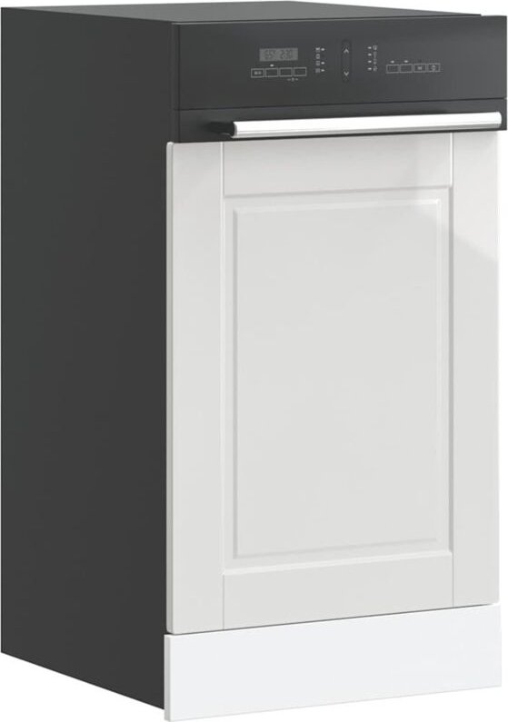 Geschirrspülerblende Porto Hochglanz-Weiß 45x1,5x67 cm Vidaxl