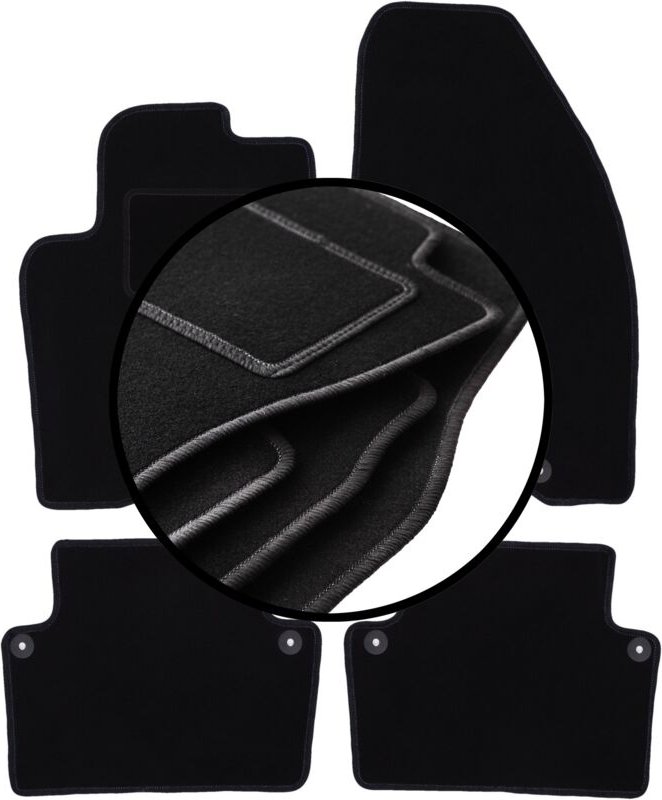 Komplettset Veloursmatten für: Volvo S80 I Limousine (1998-2006)