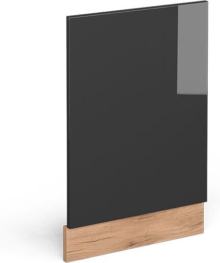 Frontblende R-Line, Anthrazit Hochglanz, 45 cm ohne Arbeitsplatte Vicco