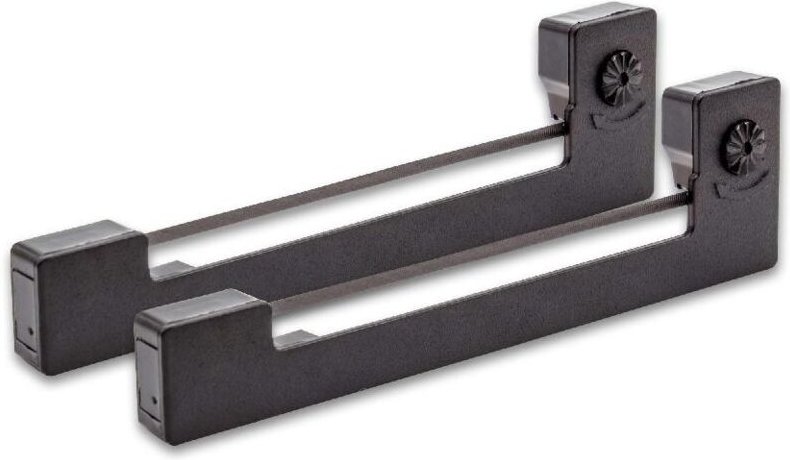 Vhbw - 2x Farbband Schriftband kompatibel mit Micronic 445 aa Nadeldrucker, Bondrucker - Schwarz