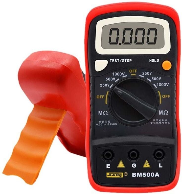 BM500A 1000-V-Digitalmultimeter, LCD-Widerstandstester, digitales Isolationswiderstandsmessgerät, Megohmmeter, elektrisc...