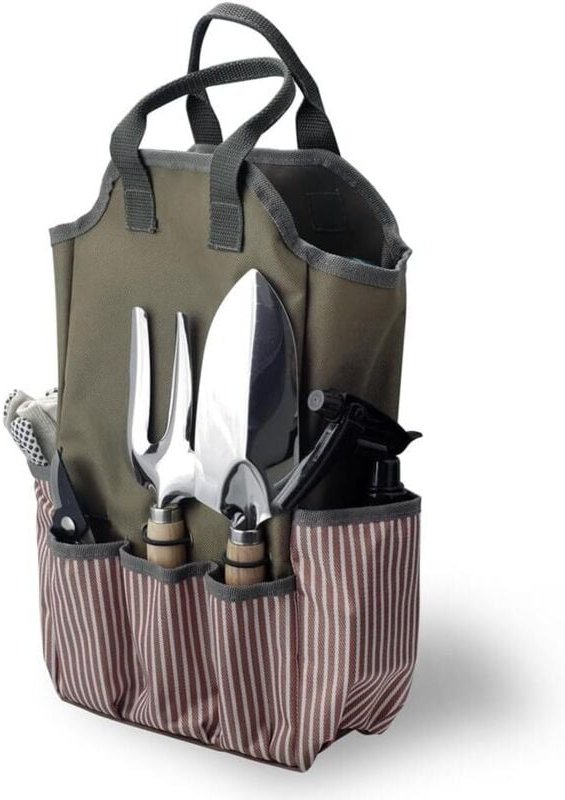 Große Gartenwerkzeugtasche, Garten-Tragetasche, wasserdichte Gartentasche aus Oxford-Stoff, Mehrzweck-Werkzeug-Organizer...