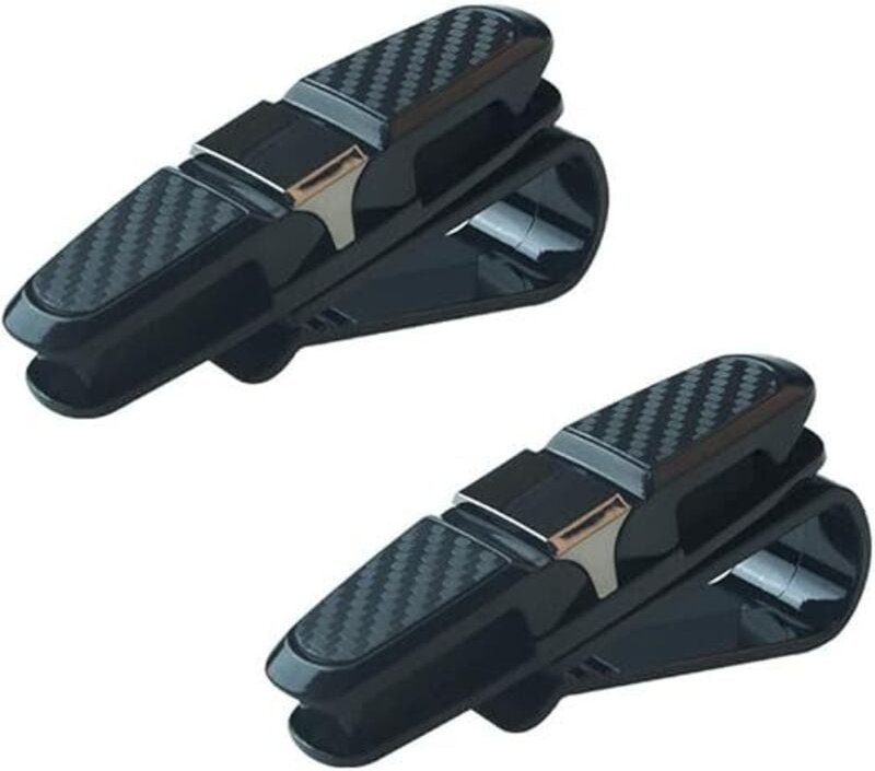 Ahlsen - Brillenhalter, 2 Stück Brillenhalter für Auto-Sonnenbrillen, doppelte Sonnenbrillenhalter, Auto-Brillenhalter m...
