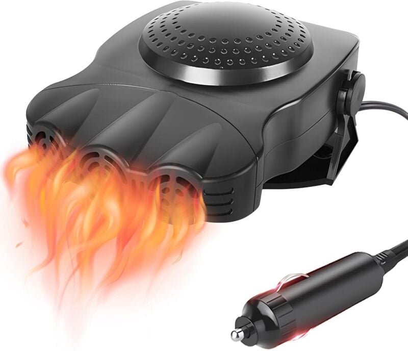 12-V-Autoheizung: 150 w tragbarer Auto-Heizlüfter, 12-V-Standheizung mit Timer, Lüfter, Defroster, Windschutzscheibenhei...