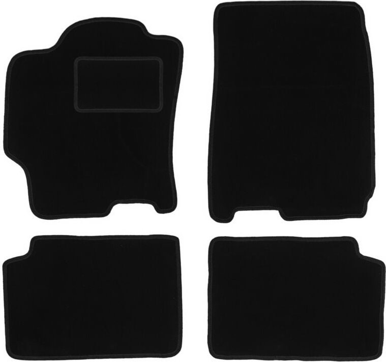 Schwarze Veloursmatten für: Mazda 323 BJ Limousine, Fließheck, Break, Kombi (1998-2003)