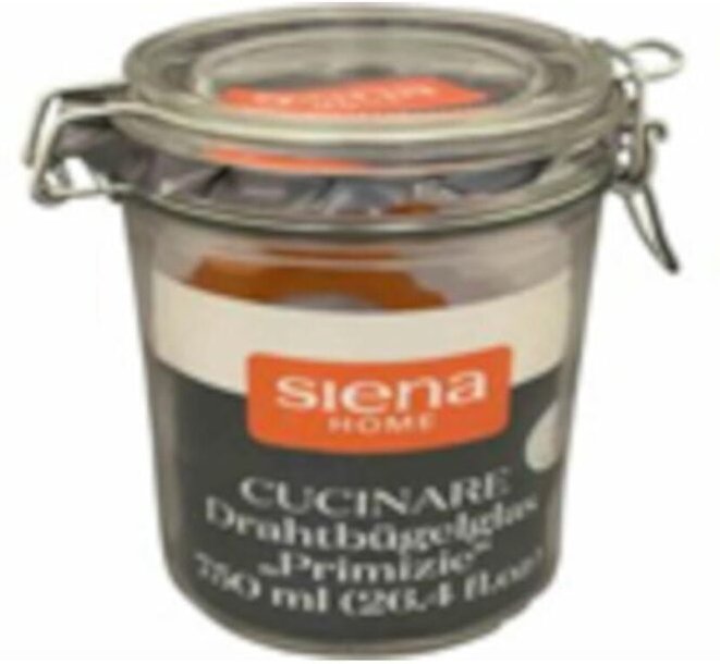 Thumbnail - Siena Home - Drahtbügelglas cucinare 500 zylindrisch, mit Gummiring 0,5 l